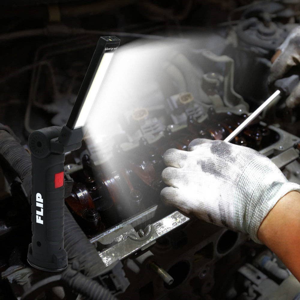 Alltronics (DBA Alltrolite) - Wholesale Flashlight - Flip Rechargeable COB LED Magnetic Flashlight & Work Light6