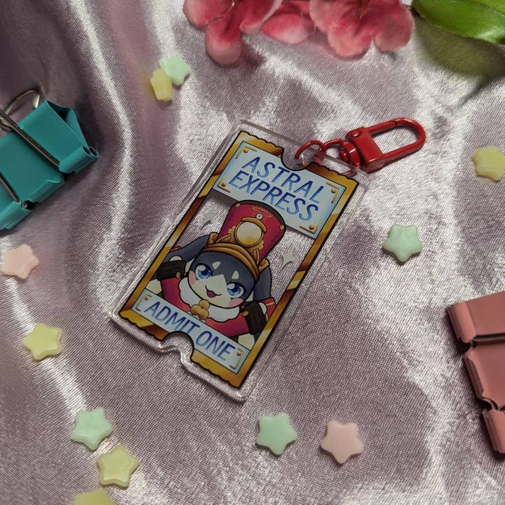 Ricefu Art & Tattoo - Wholesale Keychain - Women's - Astral Express Ticket Keychain (Honkai Star Rail)