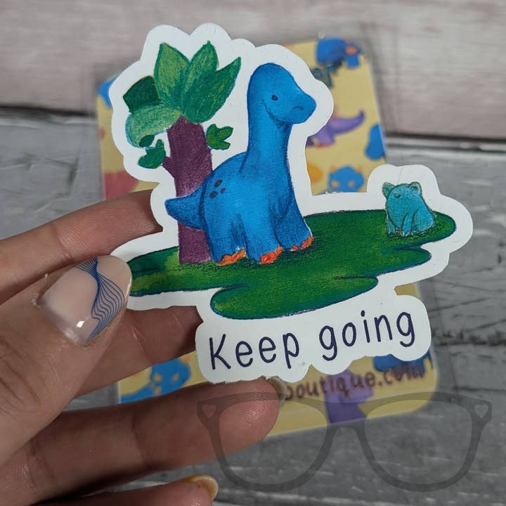 Brenda the Brachiosaurus- Keep Going for wholesale by Mini Geek Boutique
