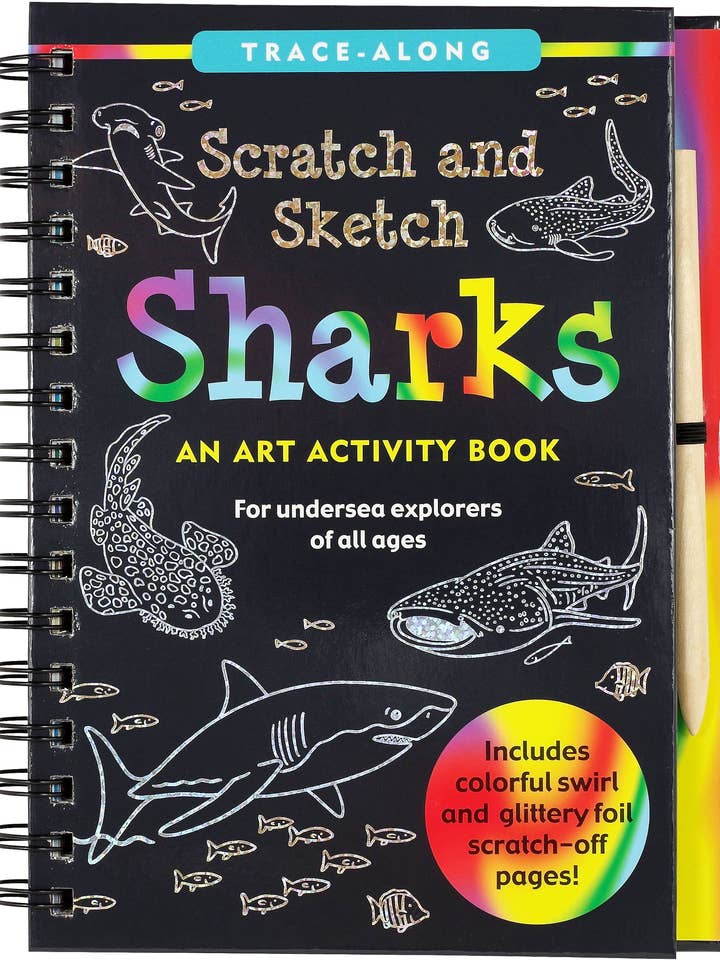 Scratch & Sketch Sharks (Trace Along) for wholesale by Peter Pauper Press, inc.