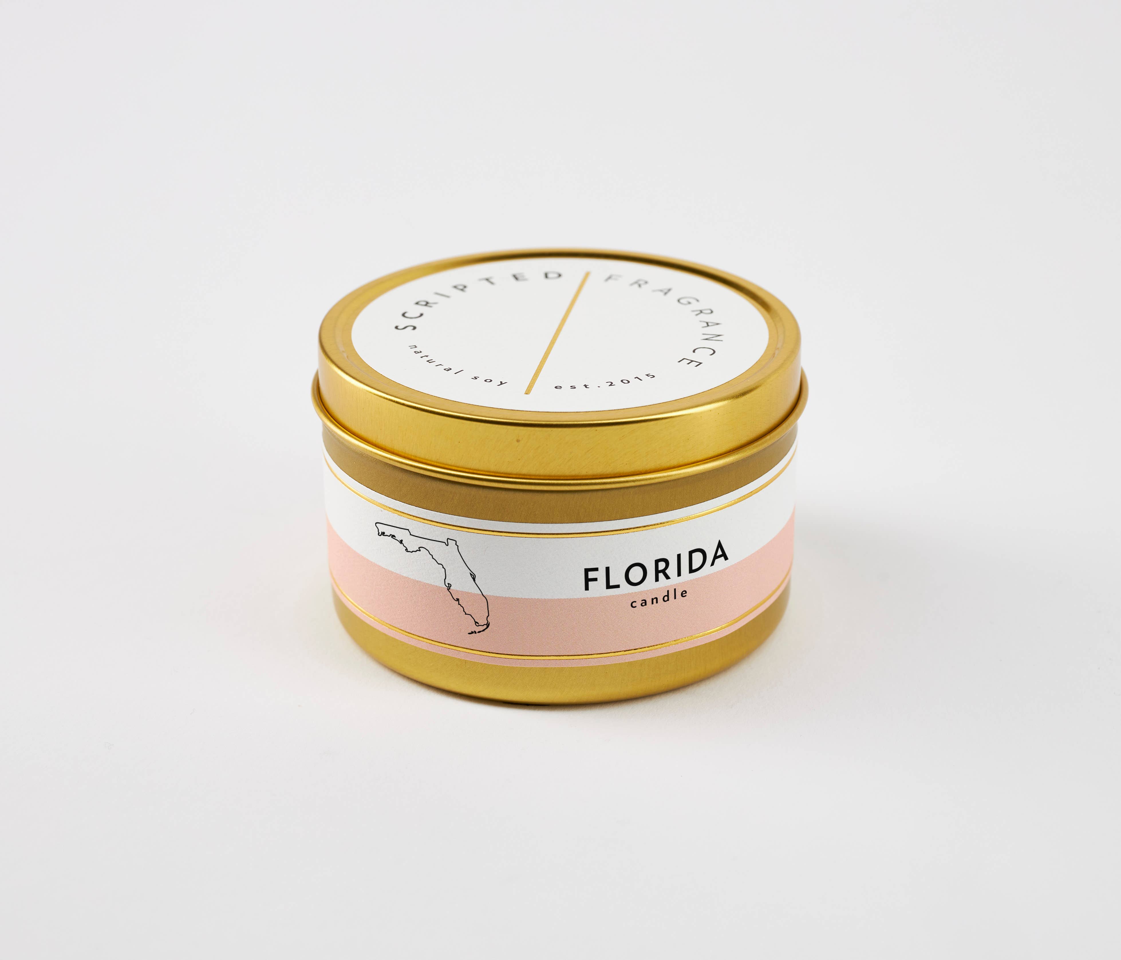 Scripted Fragrance - Wholesale Jar/Filled Candle - Florida State Soy Candle1