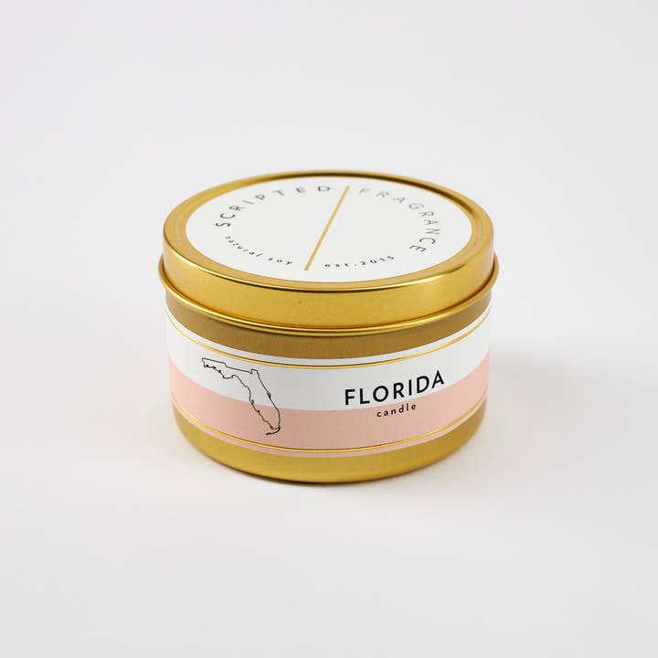 Scripted Fragrance - Wholesale Jar/Filled Candle - Florida State Soy Candle1