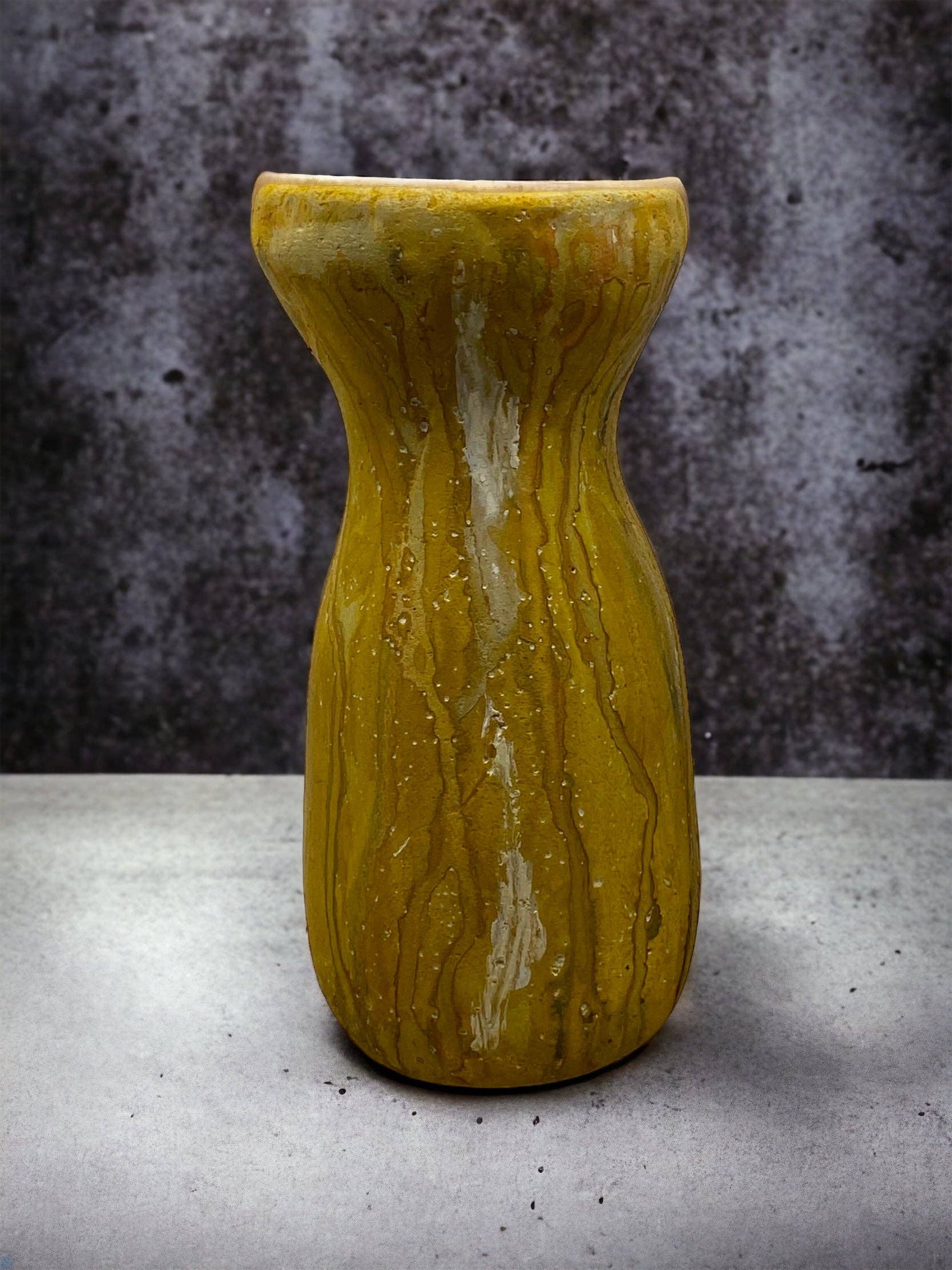 Sunsum Intentional Living - Wholesale Vase - Cement Vase, Watercolor Fluid Art, Silhouette, Lightweight C0