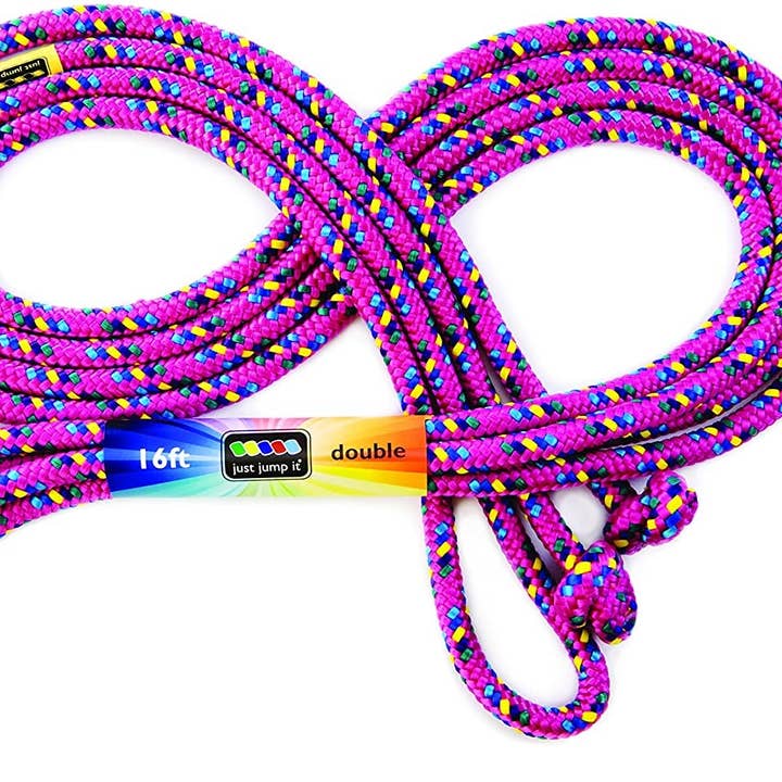 Raspberry 16Ft Jump Rope - Confetti By Just Jump It for wholesale by Frustration Free Solutions