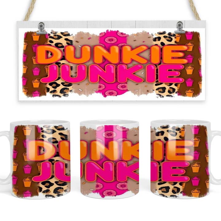 BreakOut Outfitters - Wholesale Insulated Mug/Tumbler - Dunkie Junkie Tumbler 20 oz., Dunkin’ Donuts junkie, coffee lover