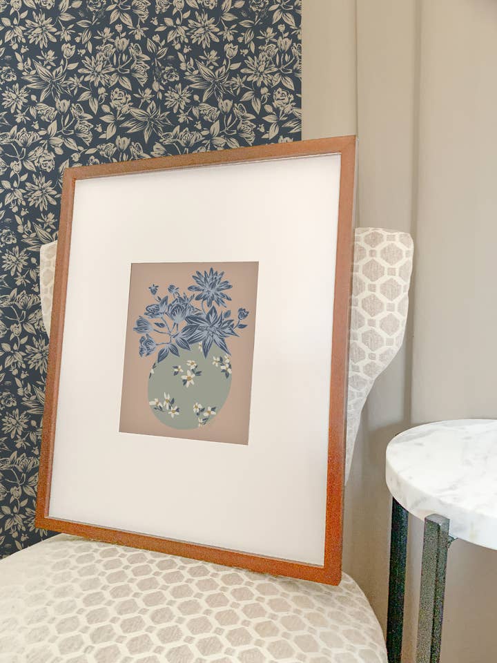 Patterned Botanical Art Print | 'In the roots' for wholesale by Beki Marquardt