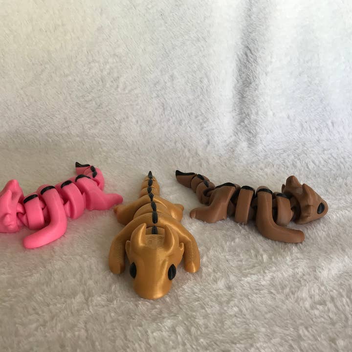 Dragon / Articulated Fidget Toy / 3D Printed / Moveable / ZO for wholesale by Charles Prints