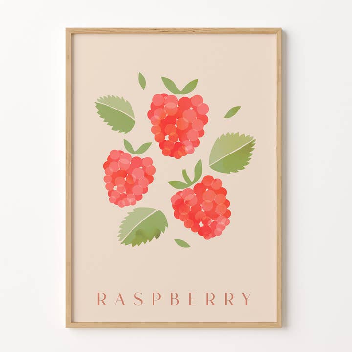 Himbeerfrucht-Druck für den Großhandel von Peach and Home