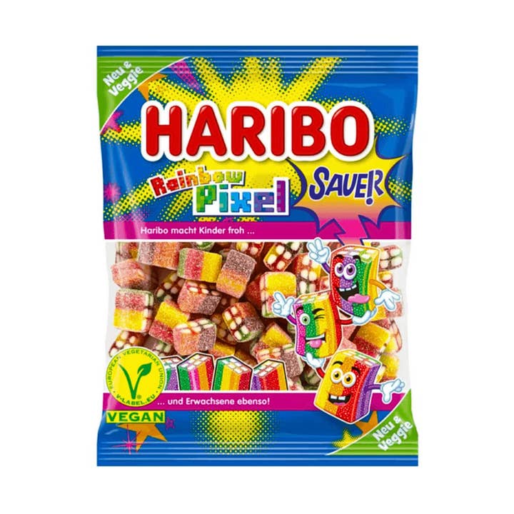 Haribo Rainbow Pixel (Germany) 160g 18ct. for wholesale by Snack Daddy