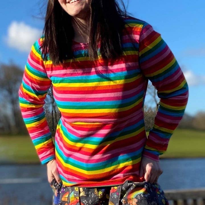 Top de Amamentação Roxy Rainbow por atacado de Stylish Collective