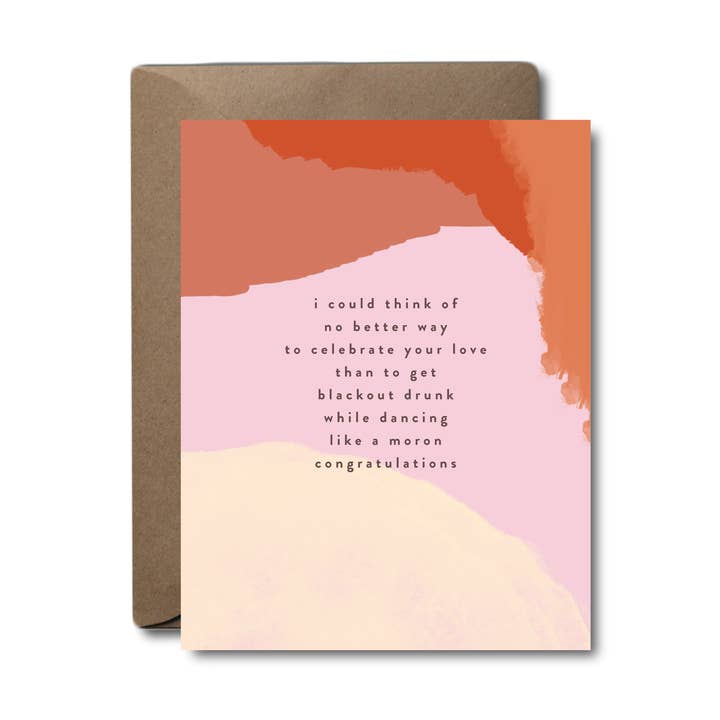 Carte de vœux de mariage occultant Dance Dance Moves pour la vente par Black Lab Studio