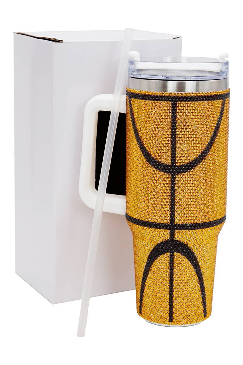Basketball Gameday Bling Glam Insulated Tumbler for wholesale on Faire1