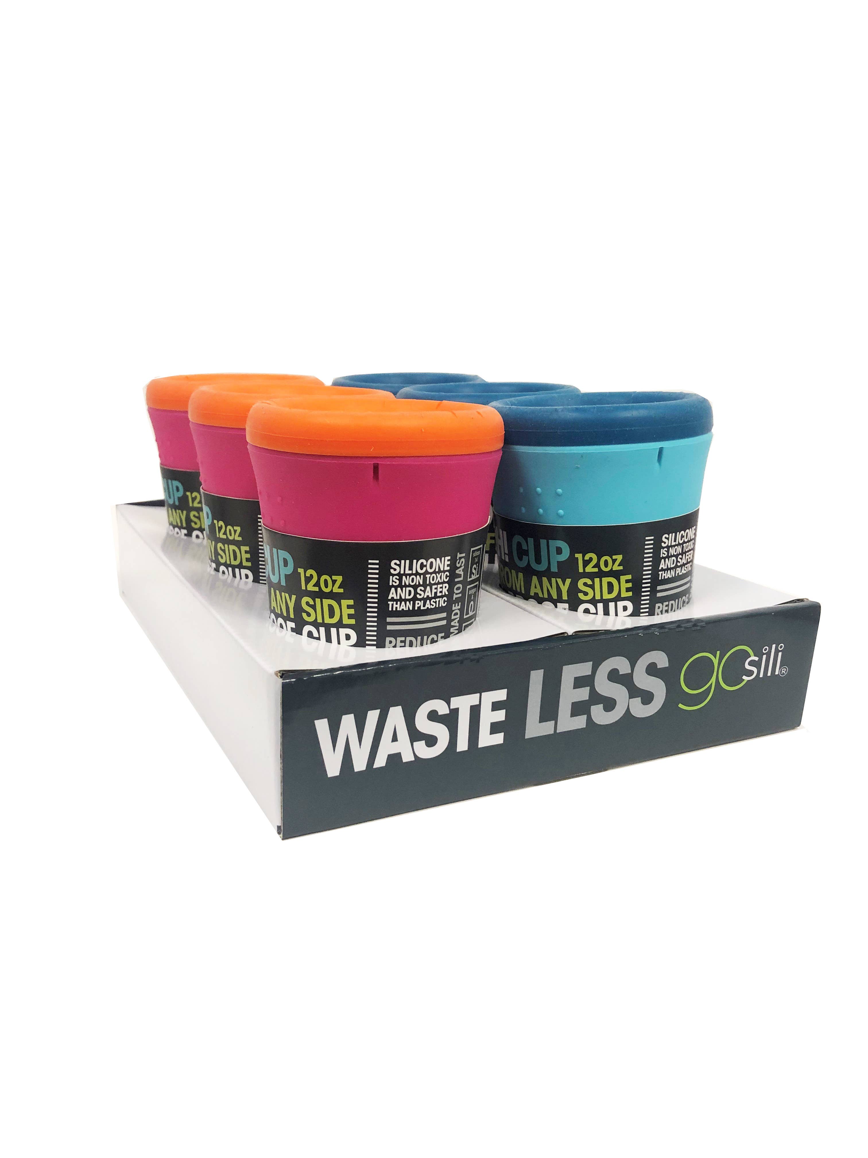 Assorted Colors Oh! No Spill Cup PDQ for wholesale on Faire