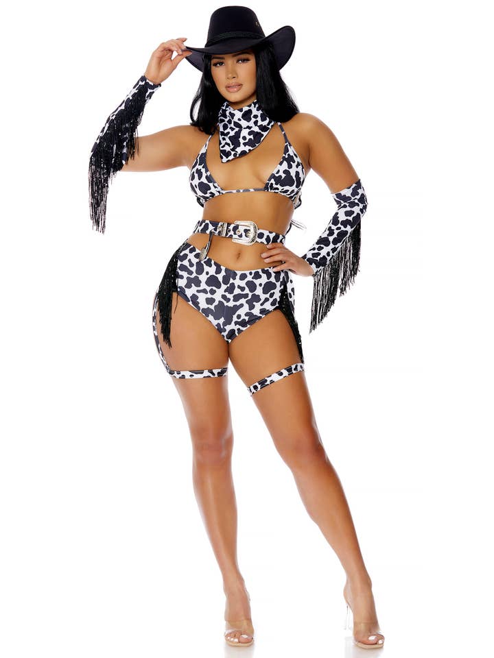Nero Bianco Costume da cowgirl sexy Wild Wild in vendita all'ingrosso su Faire2
