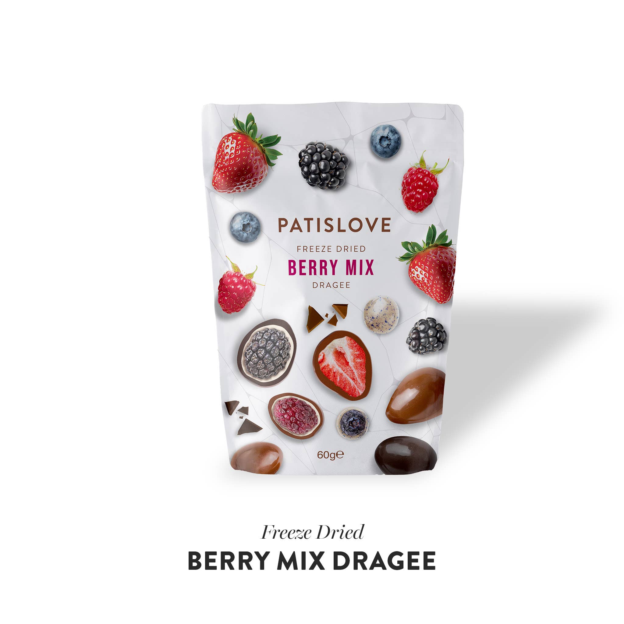 Patislove - Wholesale Chocolate Covered Sweets - Berry Mix Chocolate Coated Freeze Dried Dragee7