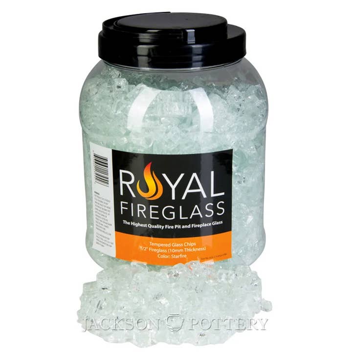 1/2 in. Royal Fireglass in Jar - Starfire (4 Jars Per Case) for wholesale by Jackson Pottery