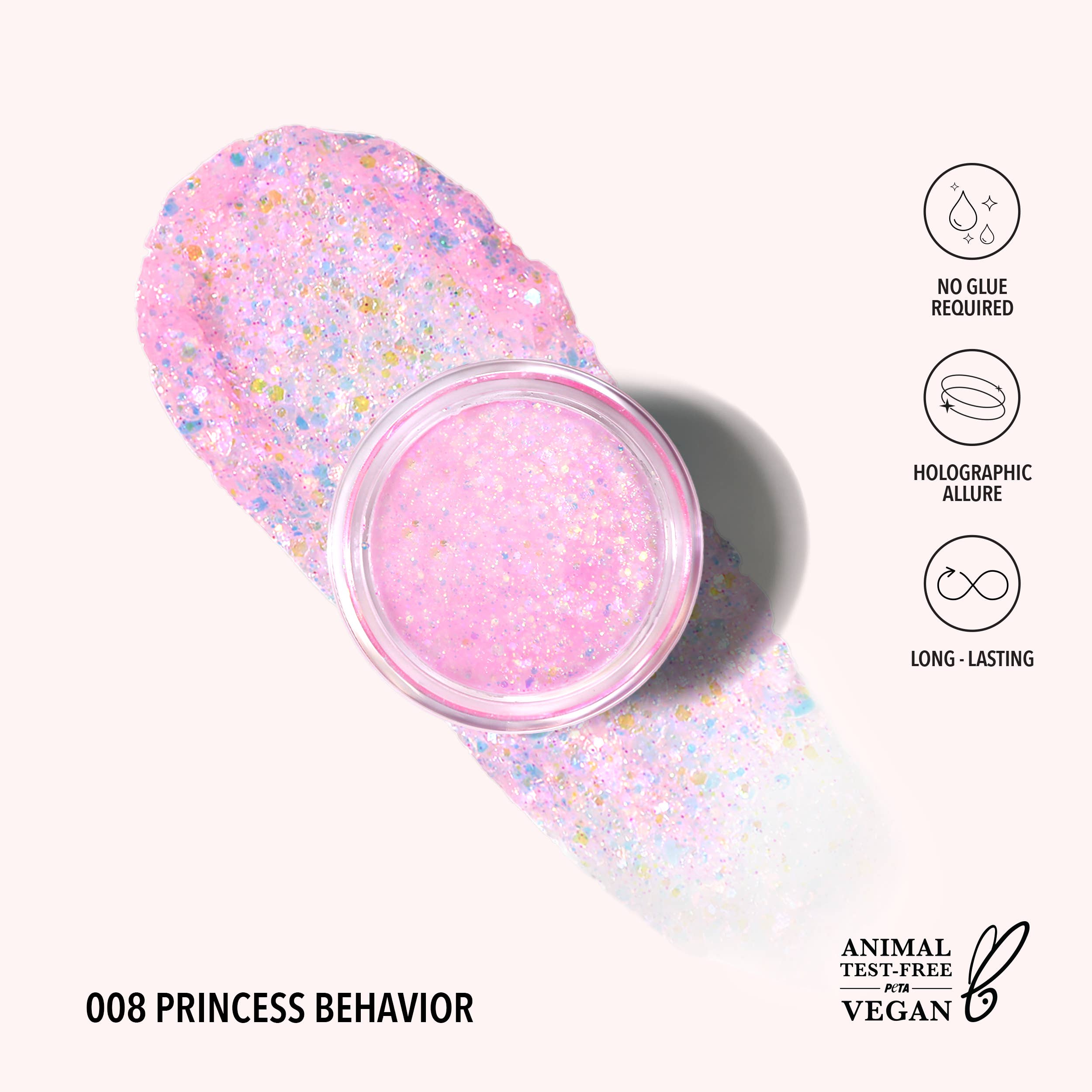 Moira Cosmetics - Wholesale Body Glitter/Shimmer - Hologram Glitter Gel (008, Princess Behavior)