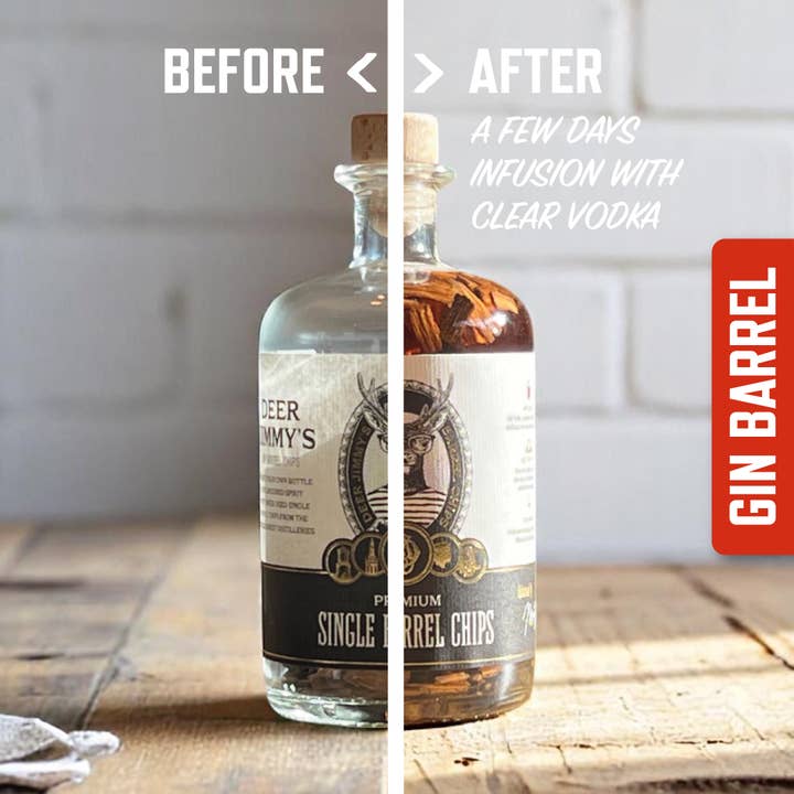 Deer Jimmy's® – wholesale DIY drink kit – Deer Jimmy's® DIY Aged Gin Gift Set – Gin Barrels2