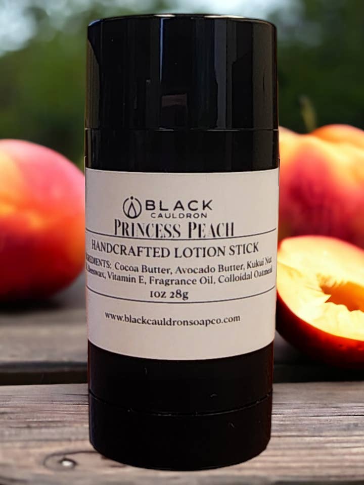 Princess Peach - Lotion Body Bar Stick Lotion Stick for wholesale by Black Cauldron Soap Co.
