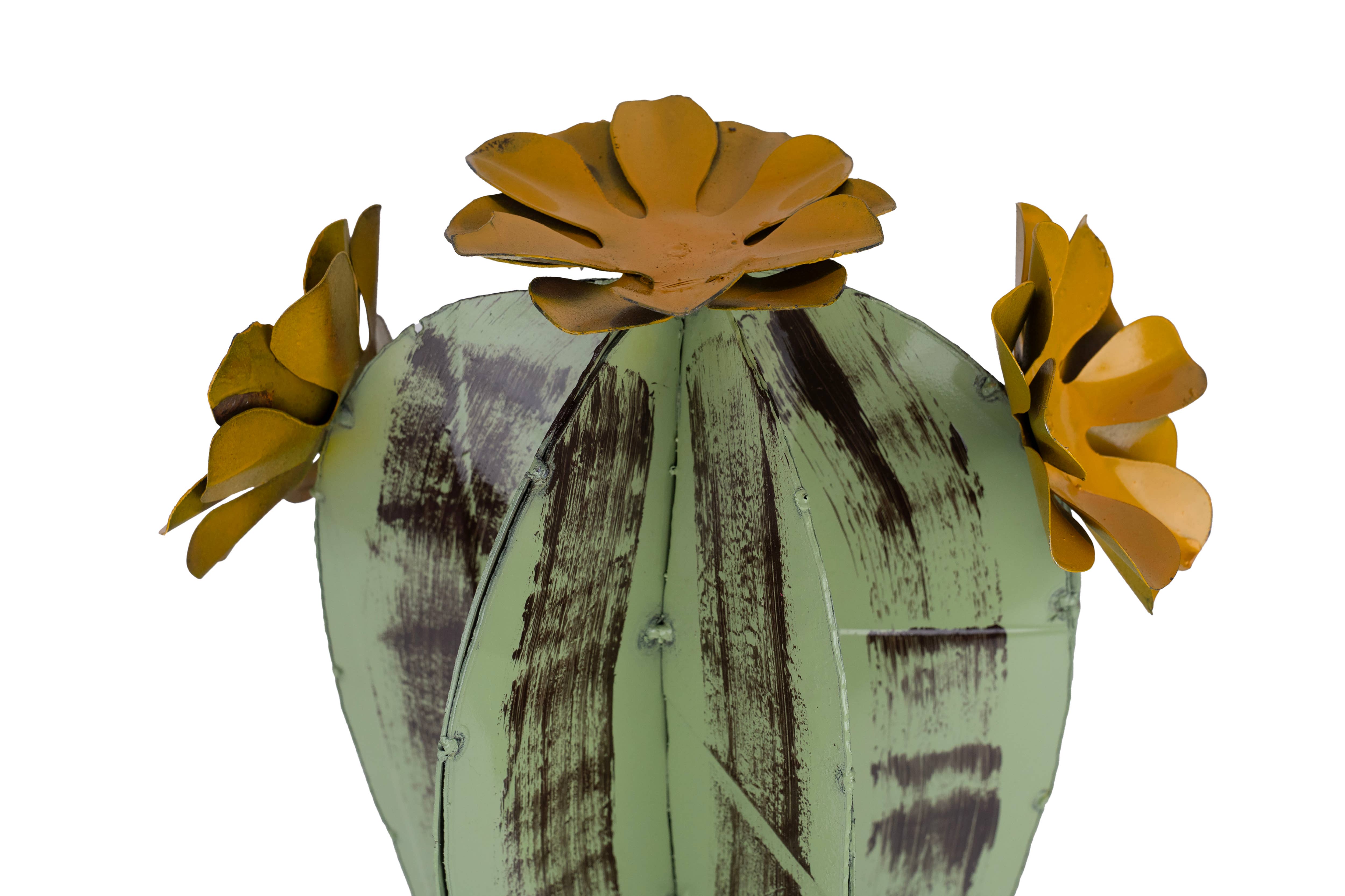 My Amigos Imports - Venta al por mayor Adornos/decoración de exteriores - Decoración Yuma Metal con diseño de cactus, jardín, desierto, tres tamaños, verde, en oferta5