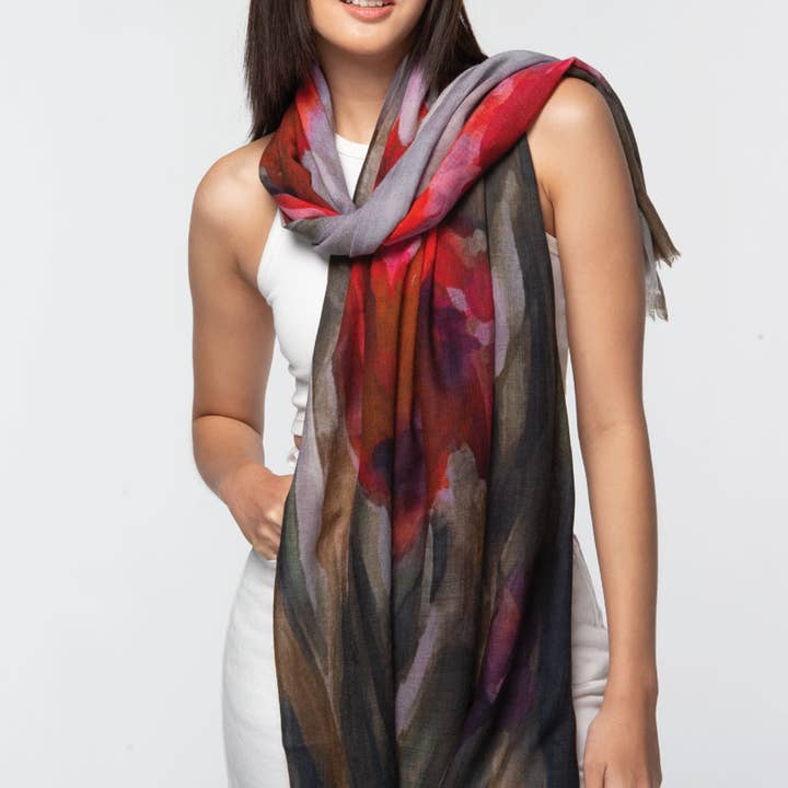 Sevya Handmade - Vente Châle – femme - Écharpes en laine fine Reena13