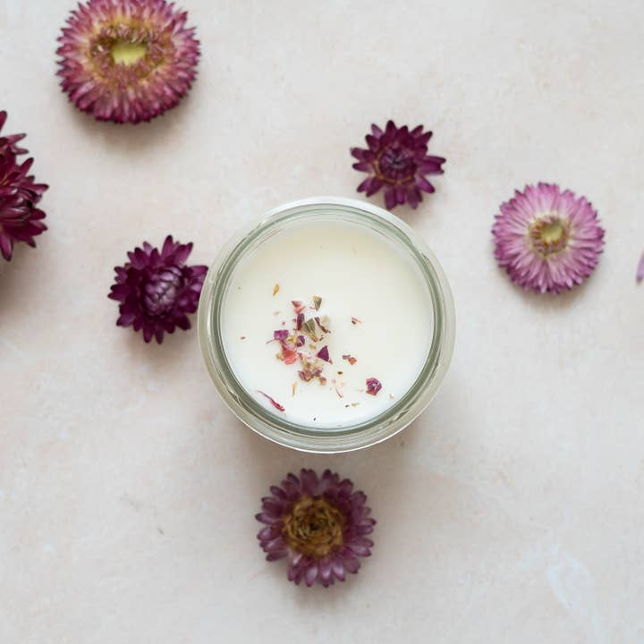Leaves & Co - Wholesale Jar/Filled Candle - Raspberry Scented Candle Seasonal Jar