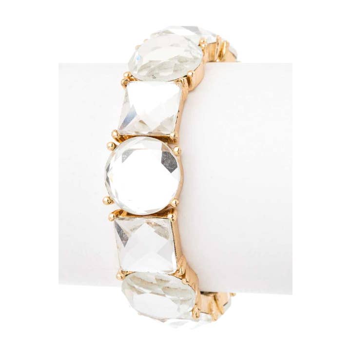 LA Jewelry Plaza - Wholesale Bangle Bracelet - Lucite Stretch Bracelet