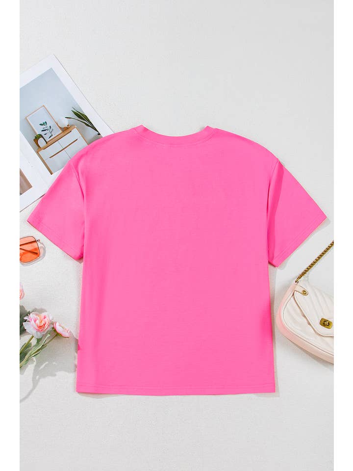 1 the Woman - Wholesale Shirt - Women's - MAMA Letter Graphic Neon T Shirt