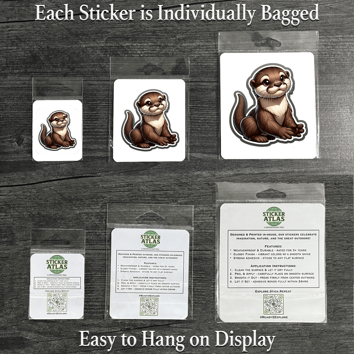 Sticker Atlas - Wholesale Sticker - River Otter Sticker1