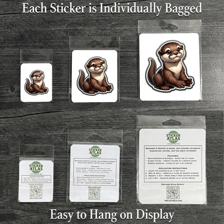 Sticker Atlas - Wholesale Sticker - River Otter Sticker1