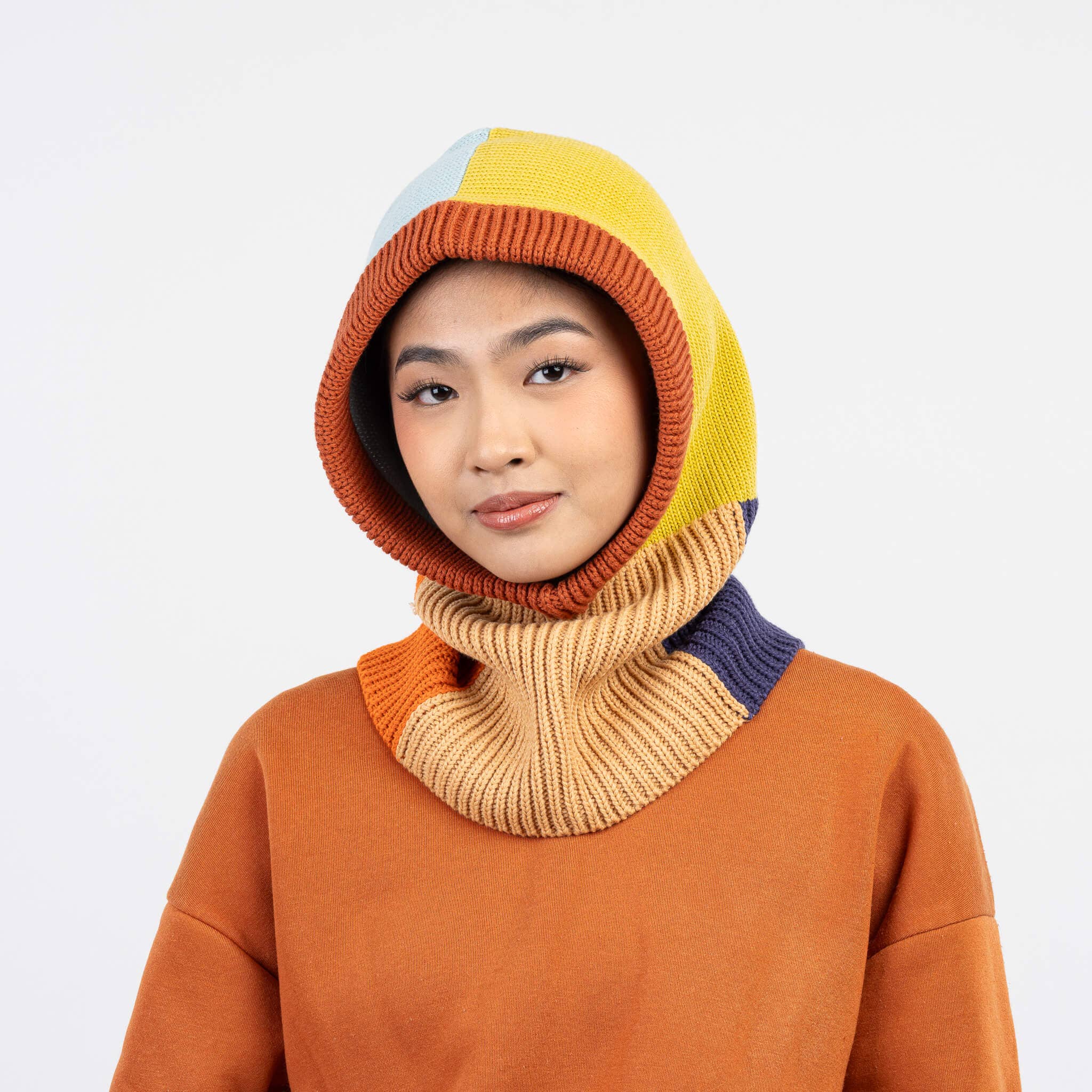 VERLOOP | knits - Wholesale Balaclava - Unisex - Mismatch Knit Hood5