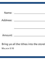 Enveloppe d'Offrande de Valeur - Dîme - Apportez toutes les dîmes pour la vente par Warner Press