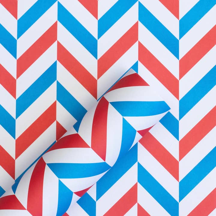 Crispin Finn - Wholesale Flat Wrap - Paris Parquet Wrapping Paper
