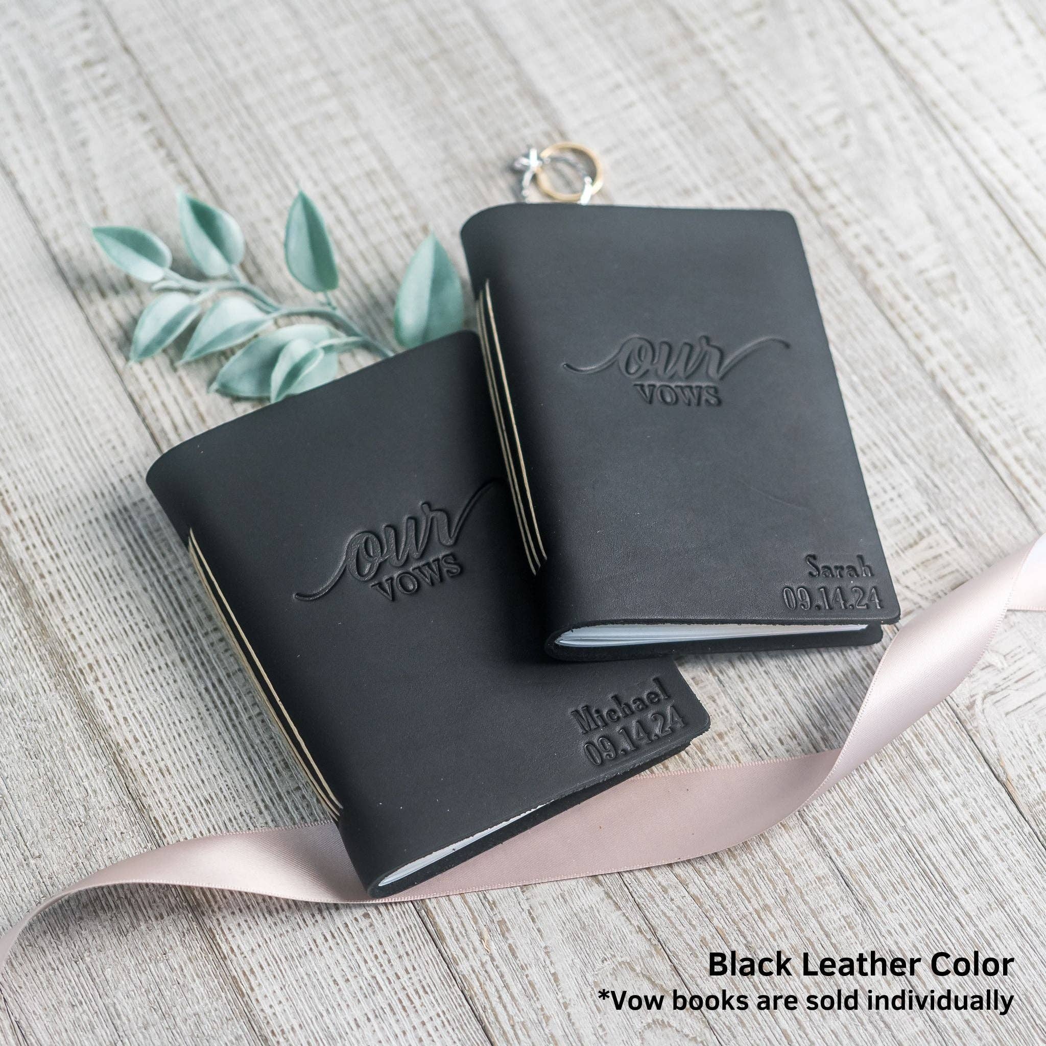 Ox & Pine - Wholesale Notebook - Our Vows Personalized Leather Wedding Vow Books with Name and/or Date6