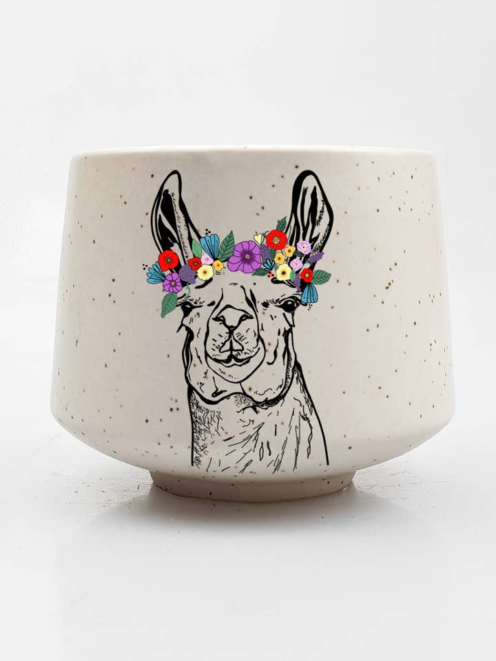 Tazza in ceramica con corona di fiori di lama per la vendita all'ingrosso da parte di Artsy Em