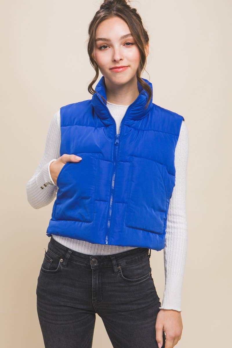 42POPS – Großhandel Oberbekleidungsweste – Damen – .Pufferweste mit Taschen4