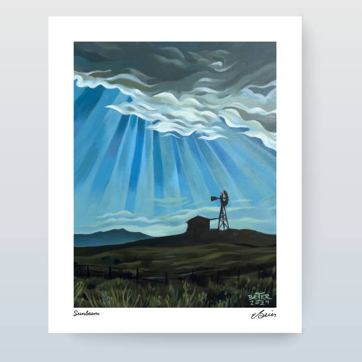 Impression Sunbeam pour la vente par Painting the Southwest