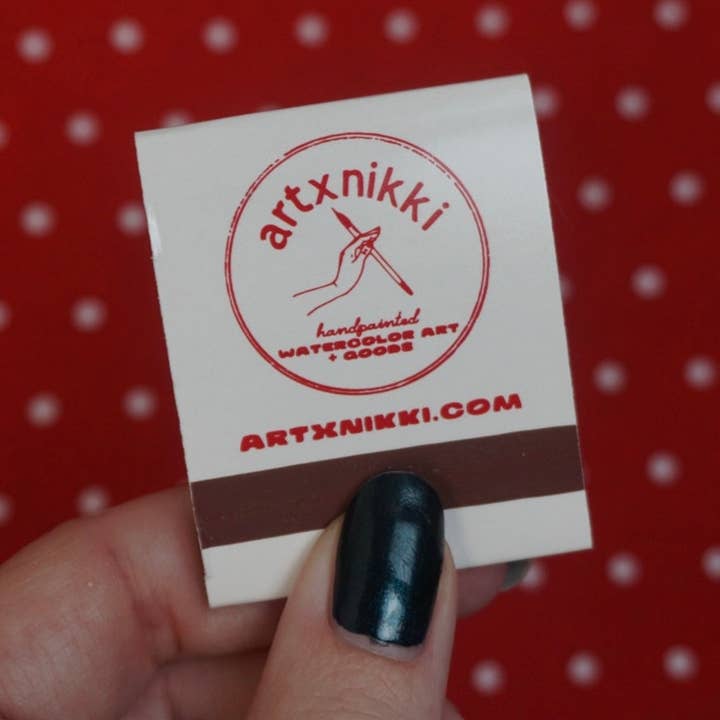 artxnikki - Wholesale Matches - “Baby I’m Yours” cupid Matchbook2