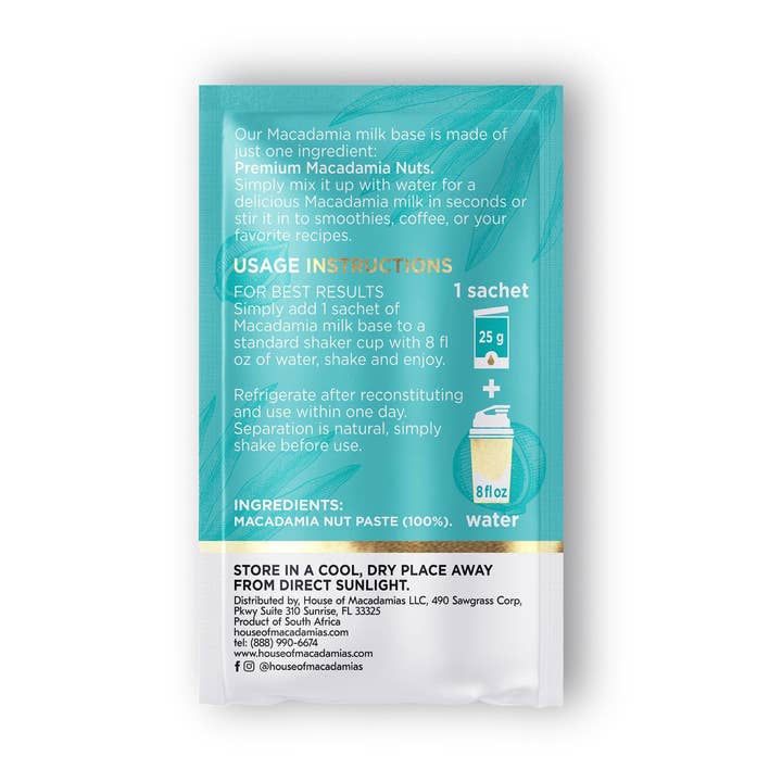 House of Macadamias - Wholesale Non-Dairy Milk - 100% Macadamia Milk (12 Packs)2