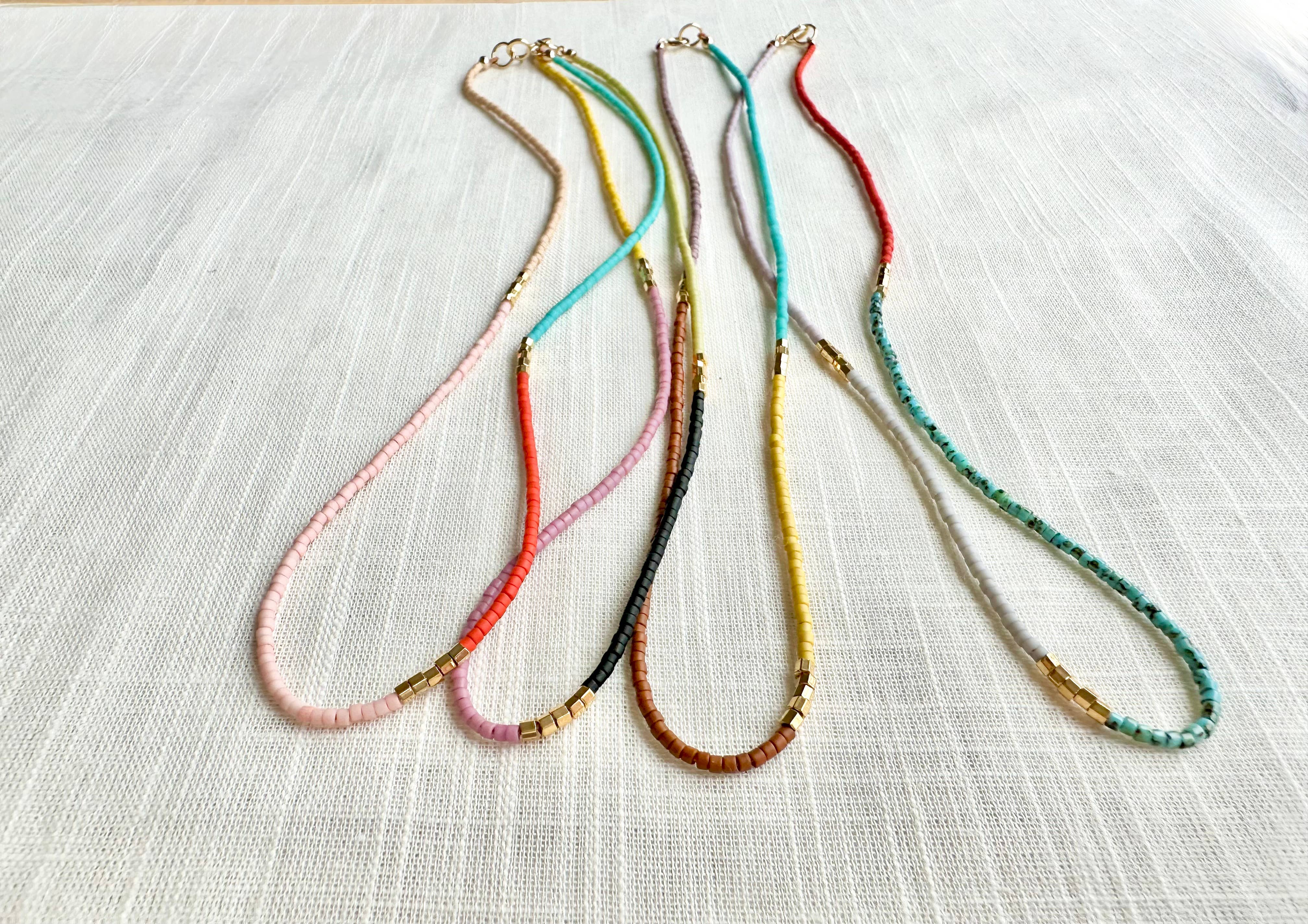 Ocean Breakup - Wholesale Beaded/Pearl Necklace - Cassis Beaded Necklace4