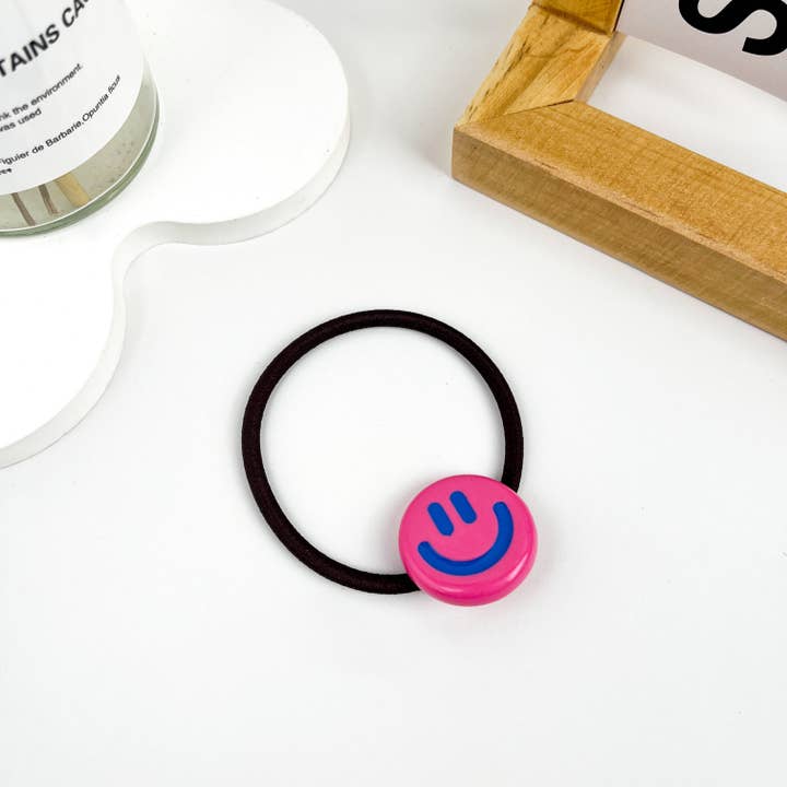 mildstyles - Wholesale Hair Tie - Cute smiley face hair tie2