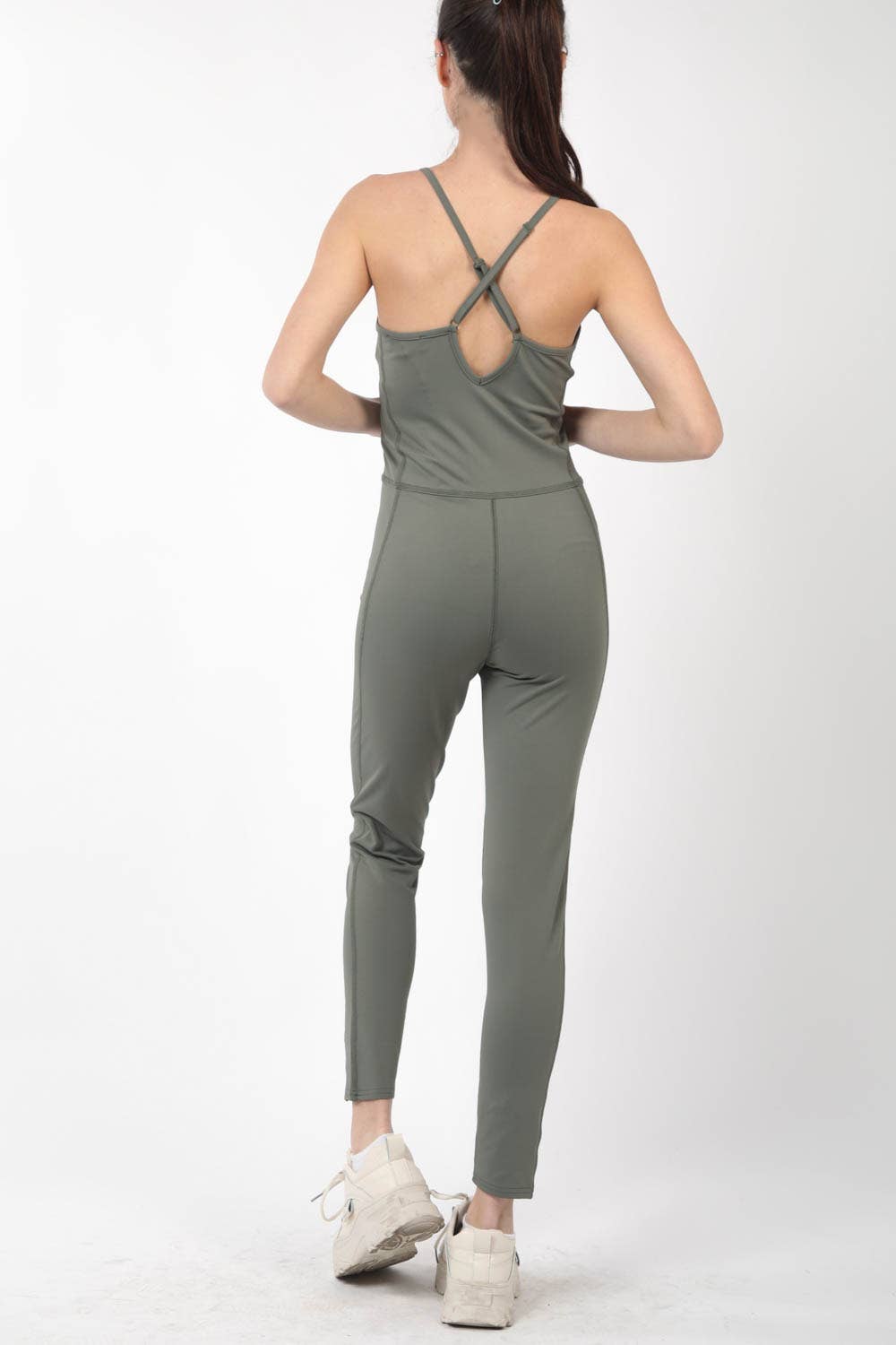 VERY J - Venta al por mayor Peto - Mujer - Mono elástico sin mangas ajustado NP70320, ropa deportiva11