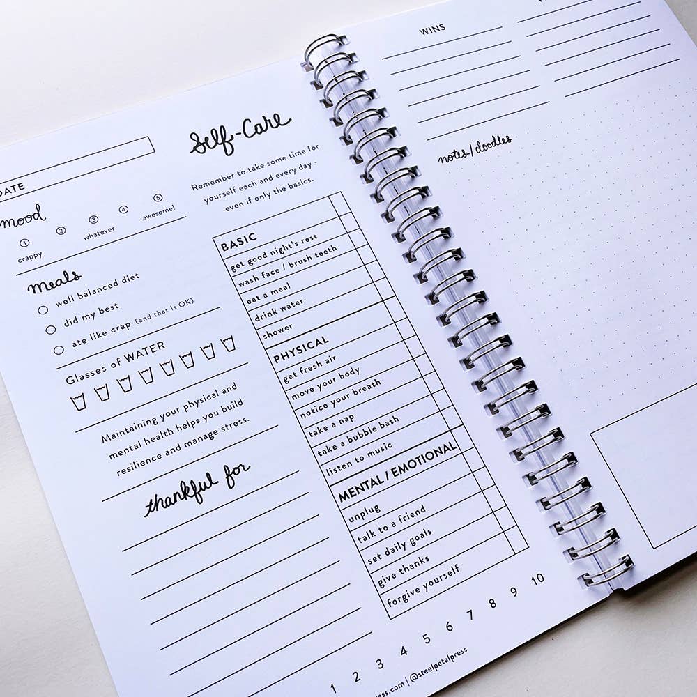 Steel Petal Press - Wholesale Notebook - Daily Mood Mountains Spiral Notebook5