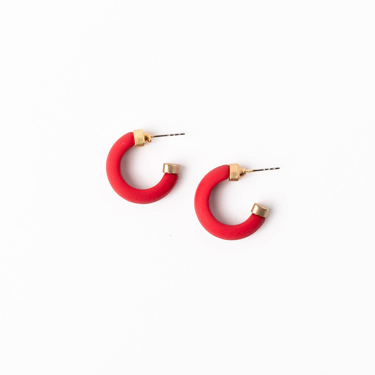Michelle McDowell - Wholesale Hoop Earrings - Earrings Amanda Red & Black S