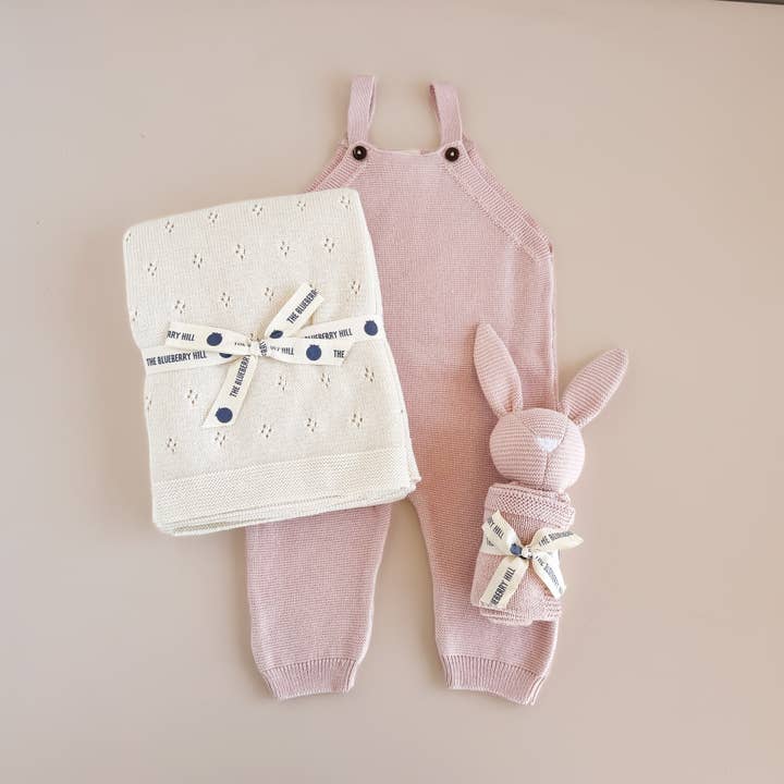 The Blueberry Hill - Wholesale Overalls - Baby - Overalls Blush Baby Gift Embroidery Blanks Spring Summer