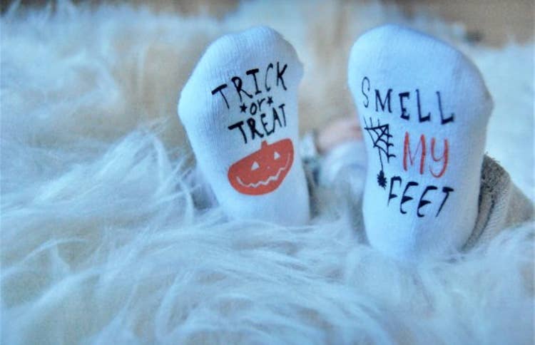 Dorothy’s Reason - Wholesale Socks - Baby - Trick or Treat Smell my Feet | Halloween Baby Clothes1