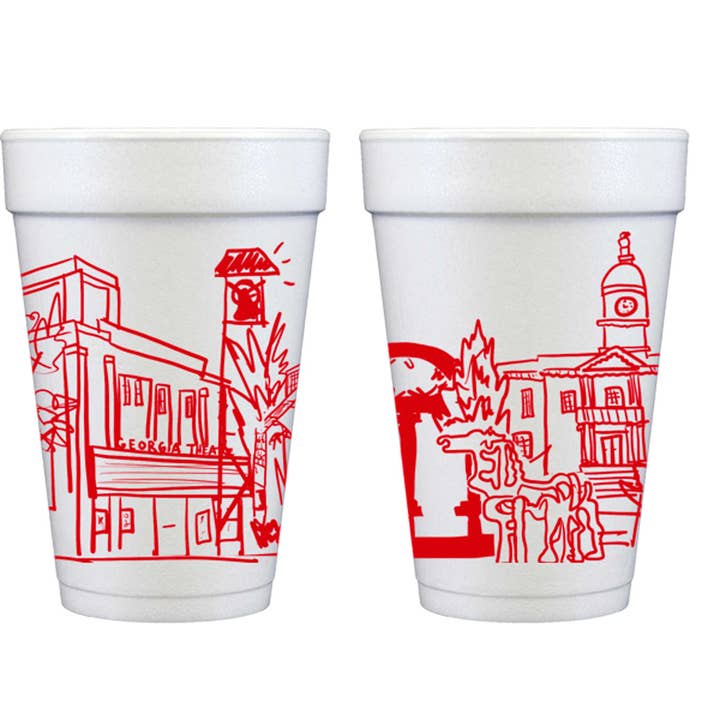 Two Funny Girls - Wholesale Disposable Cup - Foam Cup 10 Pack {Athens, Georgia}