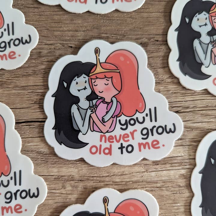 Sadsquatch - Wholesale Sticker - Bubbline - Cute Marceline Bubblegum Adventure Time Sticker