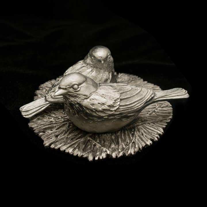 Kirtland Warbler Salt & Pepper Server for wholesale by Michael Michaud Table Art