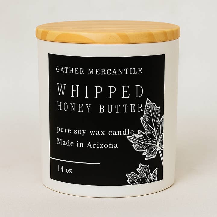 Whipped Honey Butter Soy Candle for wholesale by Gather Mercantile